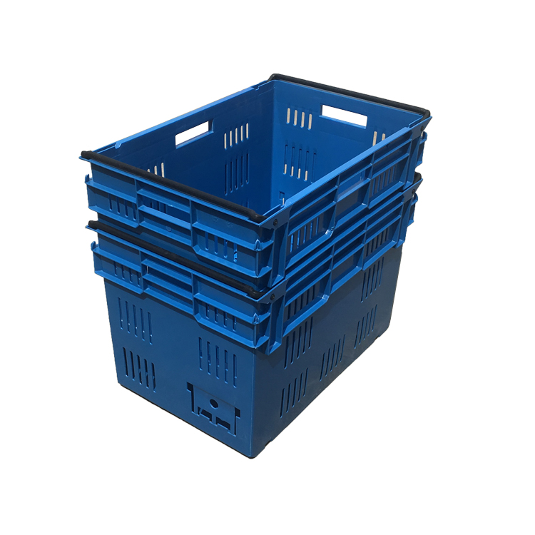 HS-1846 1# Plastic fruit and vegetable crate with handle